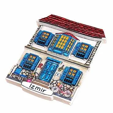 İzmir Temalı Myros Yöresel Polyester Magnet - 15