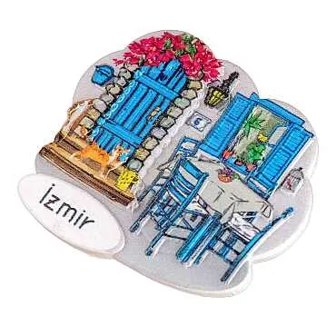 İzmir Temalı Myros Yöresel Polyester Magnet - 19