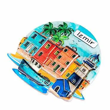 İzmir Temalı Myros Yöresel Polyester Magnet - 24