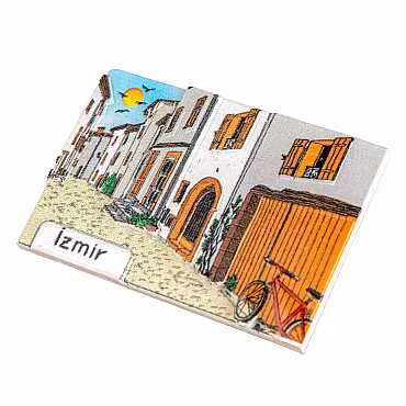 İzmir Temalı Myros Yöresel Polyester Magnet - 25