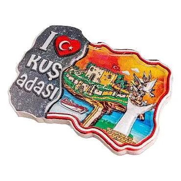 Kuşadası Temalı Myros Yöresel Polyester Magnet - 33