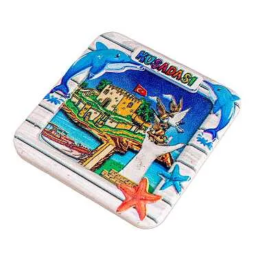 Kuşadası Temalı Myros Yöresel Polyester Magnet - 37
