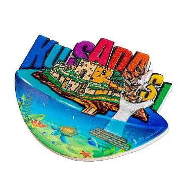Kuşadası Temalı Myros Yöresel Polyester Magnet - 38