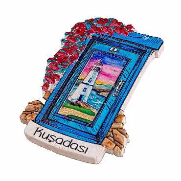 Kuşadası Temalı Myros Yöresel Polyester Magnet - 47