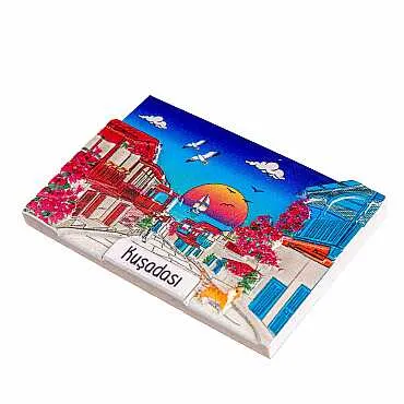 Kuşadası Temalı Myros Yöresel Polyester Magnet - 48