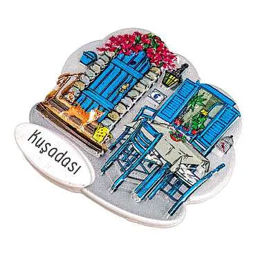 Kuşadası Temalı Myros Yöresel Polyester Magnet - 50