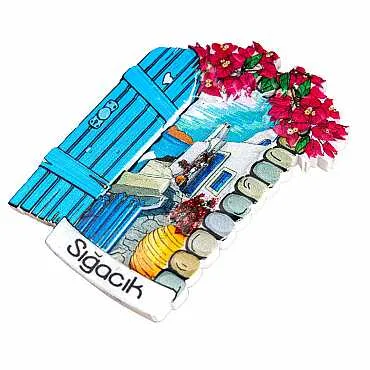 Sığacık Themed Myros Local Polyester Refrigerator Magnet - 15