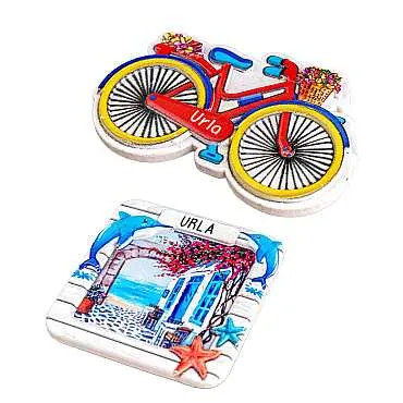 Urla Themed Myros Local Design Polyester Refrigerator Magnet - 7