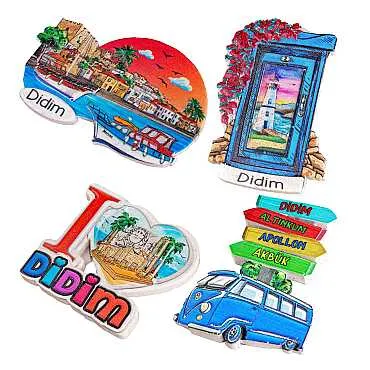 Didim Themed Myros Traditional Polyester Refrigerator Magnet - 3