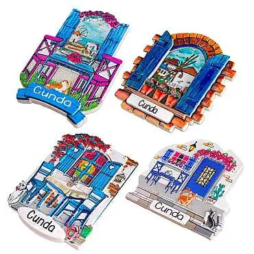 Cunda Themed Myros Local Design Polyester Refrigerator Magnet - 2