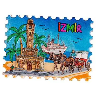 İzmir Temalı Myros Yöresel Polyester Magnet - 28