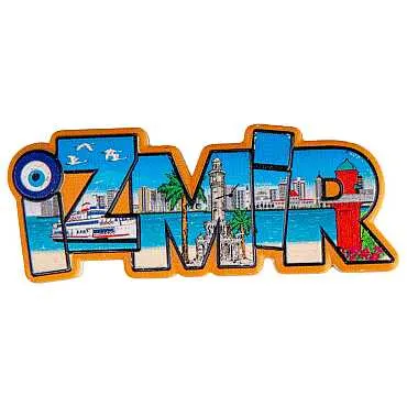 İzmir Temalı Myros Yöresel Polyester Magnet - 33
