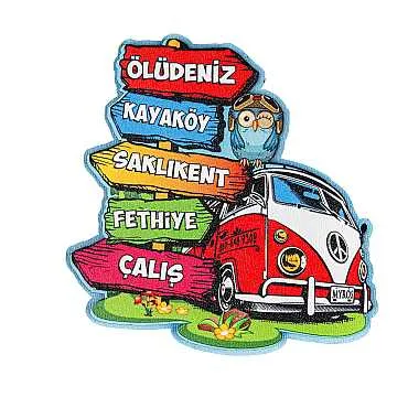 Wholesale Fethiye Themed 3D Picture Wooden Refrigerator Magnet