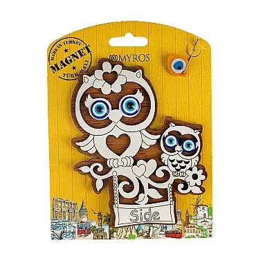 Side Temalı Myros Kartonetli Ahşap Magnet - 5