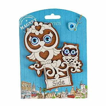 Side Temalı Myros Kartonetli Ahşap Magnet - 6