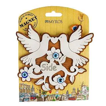 Side Temalı Myros Kartonetli Ahşap Magnet - 9