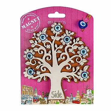 Side Temalı Myros Kartonetli Ahşap Magnet - 12