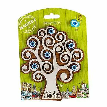 Side Temalı Myros Kartonetli Ahşap Magnet - 14