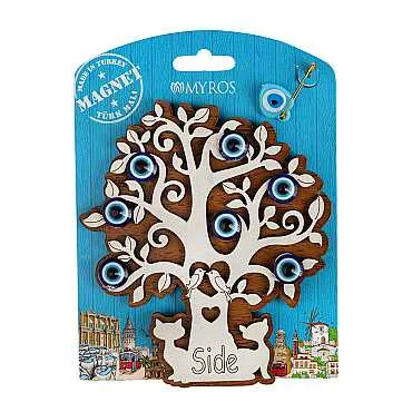 Side Temalı Myros Kartonetli Ahşap Magnet - 16