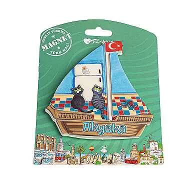 Akyaka Themed UV Printed Carded Plastic Refrigerator Magnet