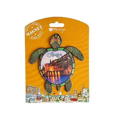 Alanya Themed UV Printed Carded Plastic Refrigerator Magnet - 6