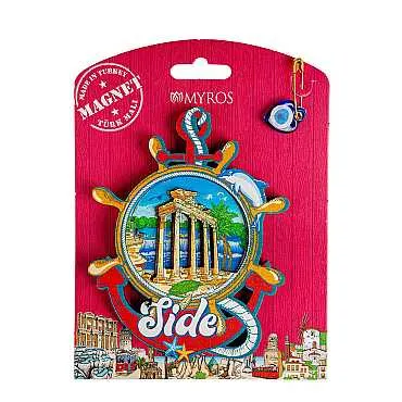 Side Themed UV Printed Carded Wooden Refrigerator Magnet - 4