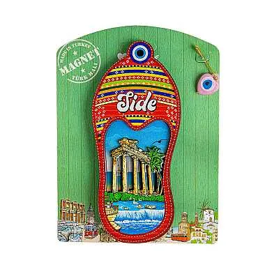 Side Themed UV Printed Carded Wooden Refrigerator Magnet - 7