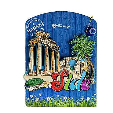 Side Themed UV Printed Carded Wooden Refrigerator Magnet - 5