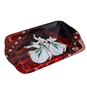 Konya Temalı Mini Metal Tepsi (25*16 Cm) Çift Yön Baskılı - Standart - 2