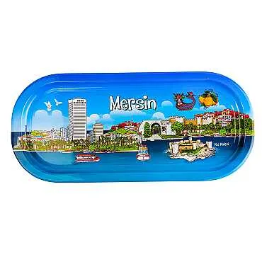 Mersin Temalı Oval Tepsi (35X16 Cm) - Standart - 2