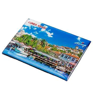 Cunda Temalı Myros Dikdörtgen Magnet 80x55 cm - 5