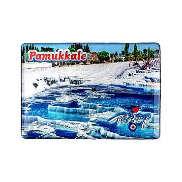 Pamukkale Temalı Myros Dikdörtgen Magnet 80x55 cm - 5