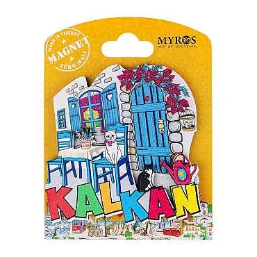 Kalkan Temalı Uv Baskılı Kartonetli Ahşap Magnet