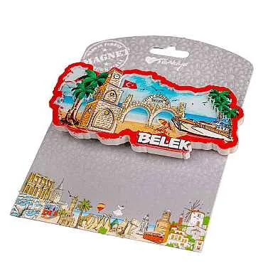 Belek Temalı Kartonetli Uv Polyester Magnet - 19