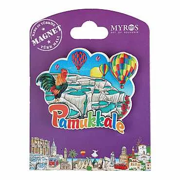 Pamukkale Temalı Kartonetli Uv Polyester Magnet