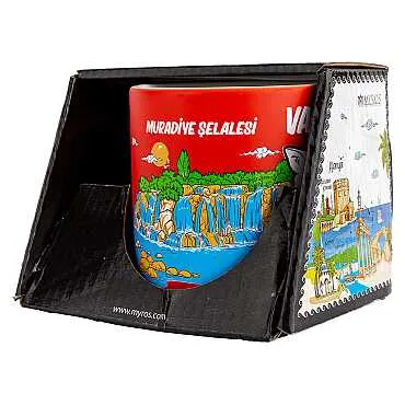 Van Temalı Kutulu Renkli Baskılı Seramik Kupa 82x90 mm - 8