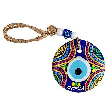 Antalya Temalı MANDALA DESENLİ NAZAR DUVAR SÜSÜ 9 CM