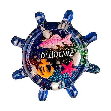 Fethiye Bölgesi Temalı Şeffaf Polyester Magnet