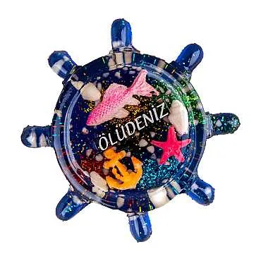Fethiye Bölgesi Temalı Şeffaf Polyester Magnet - 10