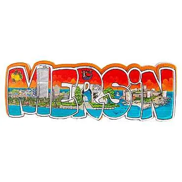 Mersin Temalı Myros Yöresel Polyester Magnet