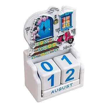 Sığacık Temalı UV BASKILI POLYESTER MASA TAKVİMİ - 5