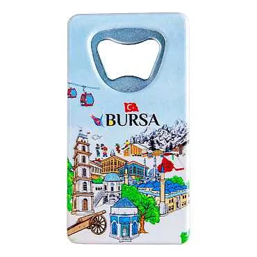 Bursa Temalı UV Baskılı Dikdörtgen Açacak