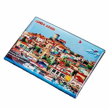 Cunda Temalı Myros Dikdörtgen Magnet 80x55 cm - 3