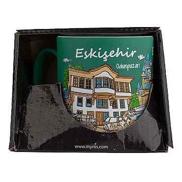 Eskişehir Temalı Kutulu Renkli Baskılı Seramik Kupa 82x90 mm - 5