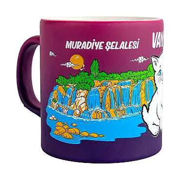 Van Temalı Seramik Renkli Baskılı Kupa 82x90 mm - 7