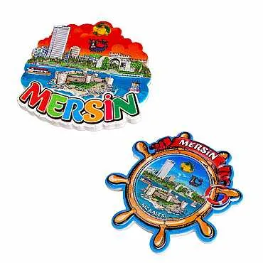 Mersin Temalı Myros Yöresel Polyester Magnet - 2