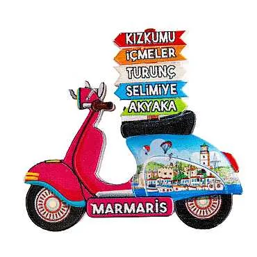 Marmaris Bölgesi Temalı Myros Yöresel Polyester Magnet - 5