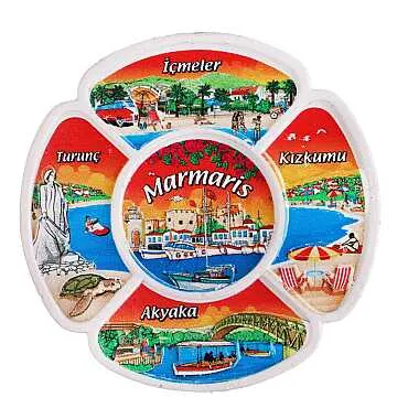 Marmaris Bölgesi Temalı Myros Yöresel Polyester Magnet - 10