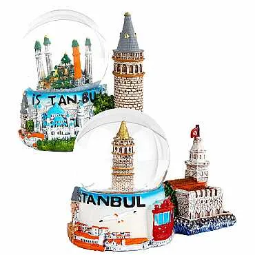 İstanbul Temalı BİBLOLU POLYESTER SULUKÜRE 65 MM - 2