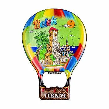 Belek Temalı Myros Metal Balon Açacak Magnet T 102x73 mm - 4
